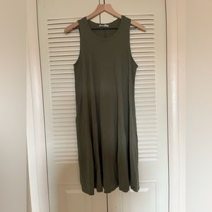 • CJLA Olive Green Sleeveless Dress •